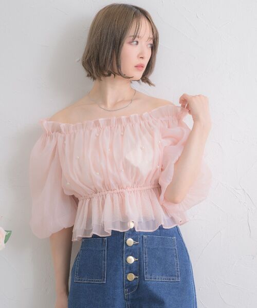 ☆即購入可能です☆パールバルーンスリーブBL ブラウス　ブラック 新品 パールバルーンスリーブBL ブラウス ブラック - メルカリ