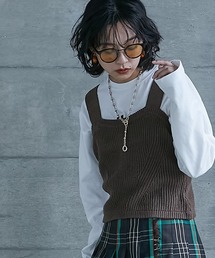 ＜大きいサイズ＞ ニットビスチェ GEVS.