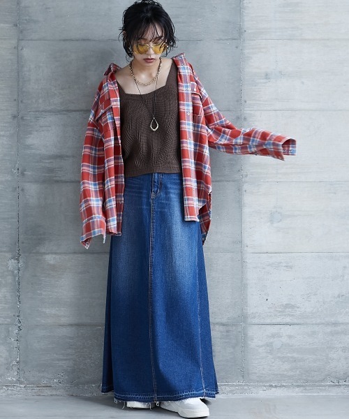 GEVS.（ジェイヴィス）の「＜大きいサイズ＞ ニットビスチェ GEVS.（ニット/セーター・レディース・ブラウン/グレー・L/LL/3L/4L/5L）」の19枚目の写真