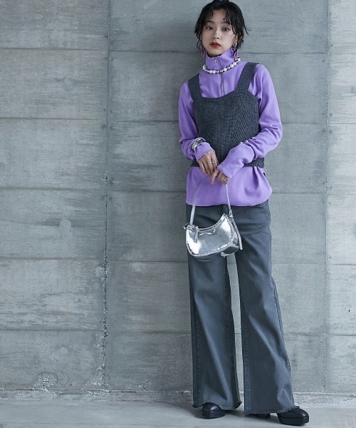 GEVS.（ジェイヴィス）の「＜大きいサイズ＞ ニットビスチェ GEVS.（ニット/セーター・レディース・ブラウン/グレー・L/LL/3L/4L/5L）」の11枚目の写真