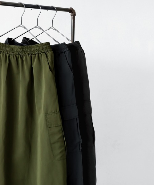 antiqua（アンティカ）の「ドロスト紐付きナイロンカーゴスカート（スカート・レディース・カーキ/ブラック/グレー・FREE）」の16枚目の写真