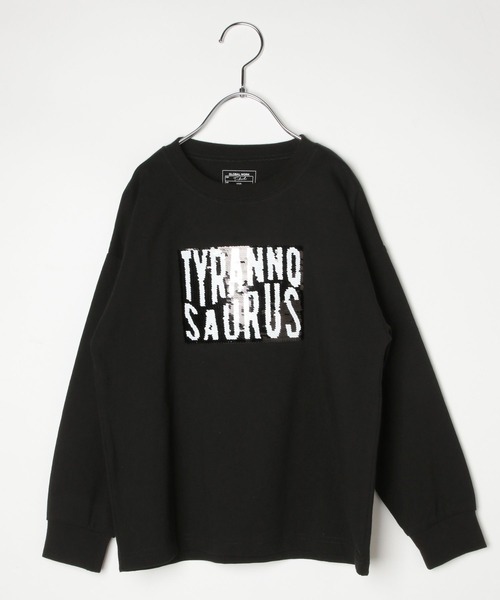 GLOBAL WORK(グローバルワーク)の「ヘビロッTEE/スパンコール/907686(Tシャツ/カットソー・キッズ・ブラック系その他/ブラック・100cm/110cm/120cm/130cm/140cm/150cm/160cm)」の4枚目の写真