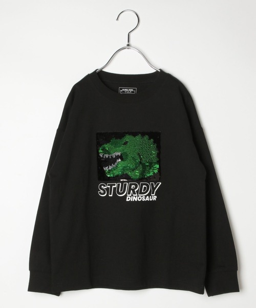 GLOBAL WORK(グローバルワーク)の「ヘビロッTEE/スパンコール/907686(Tシャツ/カットソー・キッズ・ブラック系その他/ブラック・100cm/110cm/120cm/130cm/140cm/150cm/160cm)」の5枚目の写真