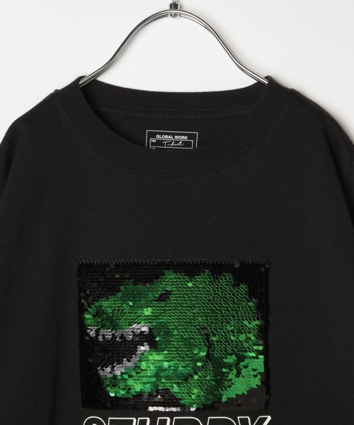 GLOBAL WORK(グローバルワーク)の「ヘビロッTEE/スパンコール/907686(Tシャツ/カットソー・キッズ・ブラック系その他/ブラック・100cm/110cm/120cm/130cm/140cm/150cm/160cm)」の8枚目の写真