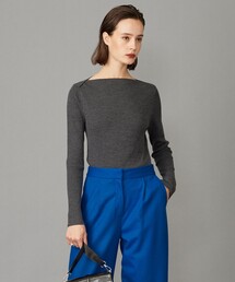 ICB（アイシービー）の「【洗える】エクストラファインメリノ  ボートネックプルオーバー（ニット/セーター）」