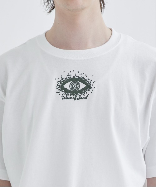 STUDIOUS SELECT（ステュディオスセレクト）の「【Wave of Sand／ウェーブ オブ サンド】PRINT LOGO T SHIRTS（Tシャツ/カットソー・メンズ・ホワイト・2/3）」の6枚目の写真