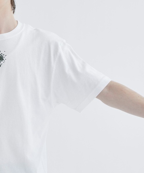 STUDIOUS SELECT（ステュディオスセレクト）の「【Wave of Sand／ウェーブ オブ サンド】PRINT LOGO T SHIRTS（Tシャツ/カットソー・メンズ・ホワイト・2/3）」の7枚目の写真