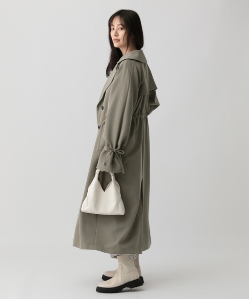 saloon（サルーン）の「SALOON(サルーン)/フリルハンドルミニショルダー（ショルダーバッグ・レディース・ブラック/グリーン/アイボリー・FREE）」の6枚目の写真