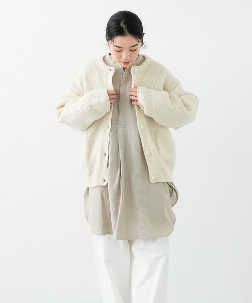 かぐれ（カグレ）の「ペルークルーネックカーディガン（ニット