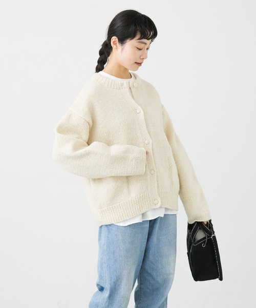 かぐれ（カグレ）の「ペルークルーネックカーディガン（ニット