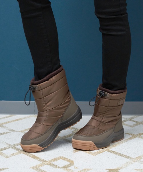 moz（モズ）の「moz(モズ)防水・防滑(スパイク付き) ダウンスノーブーツ（ブーツ・レディース・ブラック/ライトグレー/ブラウン/サンドベージュ・22.5cm/24.0cm/23.0cm/23.5cm/24.5cm）」の9枚目の写真