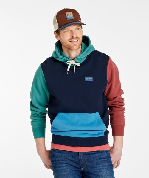 L.L.Bean(エルエルビーン)の「エル・エル・ビーン 1912 スウェットシャツ、フーディ カラーブロック 米国フィット・レギュラー(パーカー・メンズ・ブルー系その他・LARGE/SMALL/MEDIUM)」の5枚目の写真