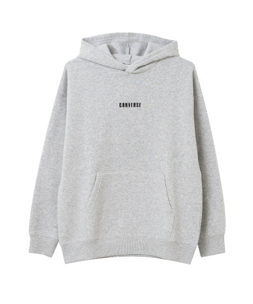 CONVERSE(コンバース)の「【裏起毛】CONVERSE 別注バックプリントフーディートレーナー(パーカー・キッズ・グレイッシュベージュ/杢グレー/ブラック・150/160/140/130)」の12枚目の写真