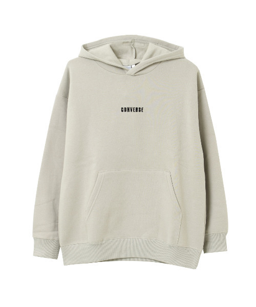 CONVERSE(コンバース)の「【裏起毛】CONVERSE 別注バックプリントフーディートレーナー(パーカー・キッズ・グレイッシュベージュ/杢グレー/ブラック・150/160/140/130)」の14枚目の写真