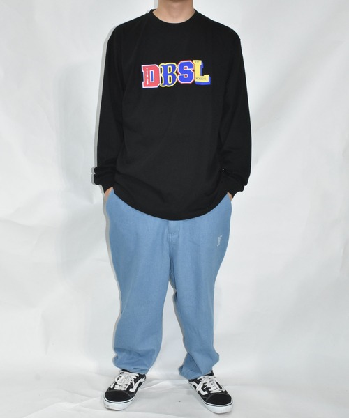 DOUBLE STEAL(ダブルスティール)の「スポーティーDBSL 長袖Tシャツ(Tシャツ/カットソー・メンズ・ブラック/ホワイト・MEDIUM/LARGE/X-LARGE)」の8枚目の写真