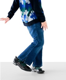 L.COPECK（エルコペック）の「ニット風デニムフレアパンツ（デニムパンツ）」