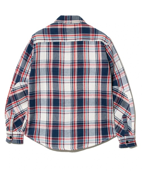 go slow caravan（ゴースローキャラバン）の「ALCARZA/アルカルザ　HEAVY FLANNEL CHECK WORK SHIRTS（シャツ/ブラウス・メンズ・ブラウン/オレンジ系その他/ホワイト/グレー/ホワイト系その他2/ロイヤルブルー・LARGE/X-LARGE/MEDIUM）」の15枚目の写真