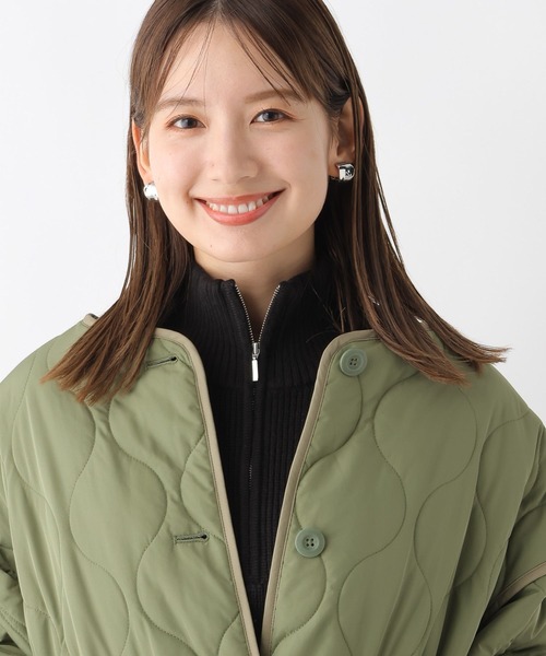 LEPSIM（レプシィム）の「7ゲージハイネックZIPケープ 907024（ニット