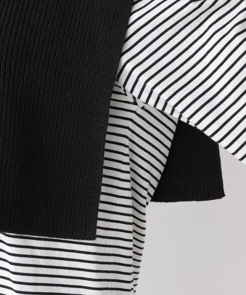 LEPSIM(レプシィム)の「7ゲージハイネックZIPケープ 907024(ニット/セーター・レディース・グレイッシュベージュ/ブラック/ブラウン/チャコールグレー・FREE)」の18枚目の写真