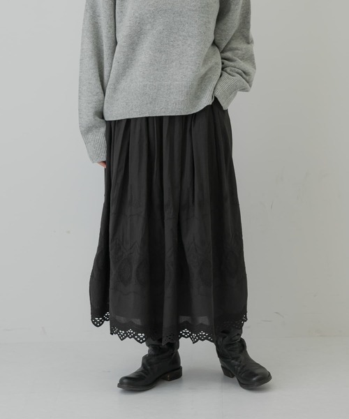 かぐれ（カグレ）の「刺繍ギャザースカート（スカート）」 - WEAR