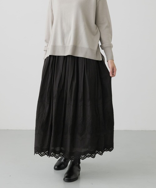 かぐれ（カグレ）の「刺繍ギャザースカート（スカート）」 - WEAR