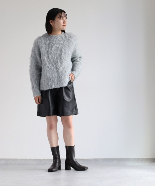 試着のみ！noble フェイクレザーショートパンツ セール】フェイクレザーショートパンツ/142648（その他パンツ