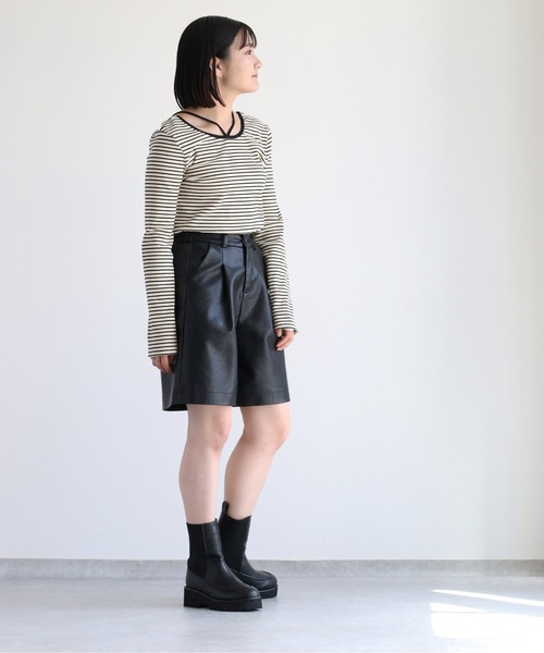 フェイクレザーショートパンツ（その他パンツ）｜cepo（セポ）の