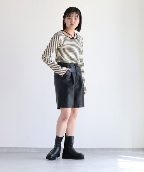 フェイクレザーショートパンツ（その他パンツ）｜cepo（セポ）の