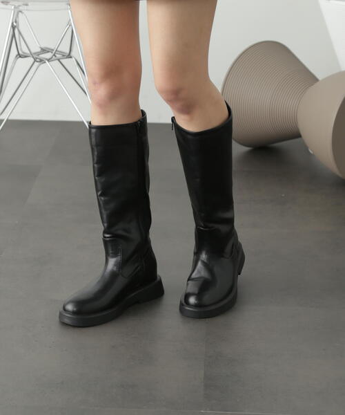 FREE'S MART（フリーズマート）の「インヒール入りミドルブーツ（ブーツ・レディース・ブラック・MEDIUM/SMALL）」の8枚目の写真