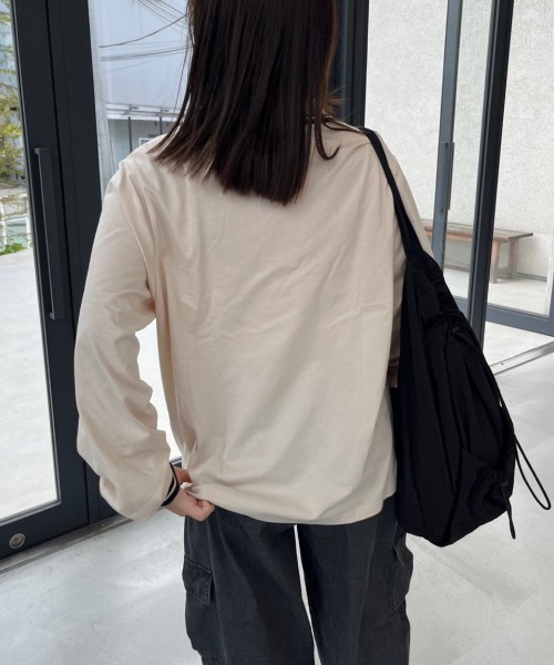 nemne store(ネンネストア)の「【低身長サイズあり】ライン入りポロシャツ(ポロシャツ・レディース・ネイビー/ライトベージュ・MEDIUM/SMALL)」の10枚目の写真