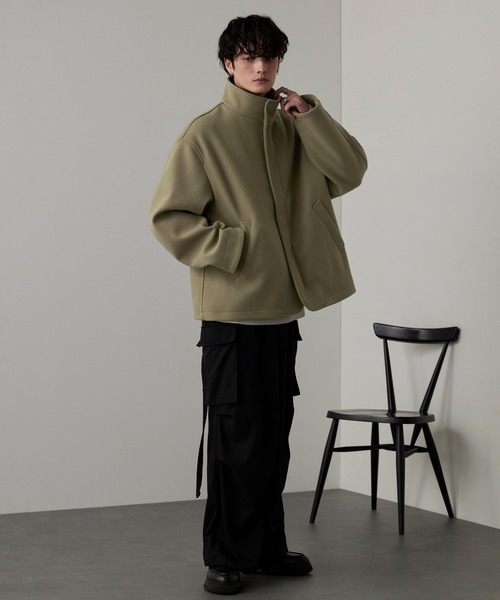 merzonさん専用 メルトンオーバースタンドネックブルゾン（ブルゾン）｜MONO-MART