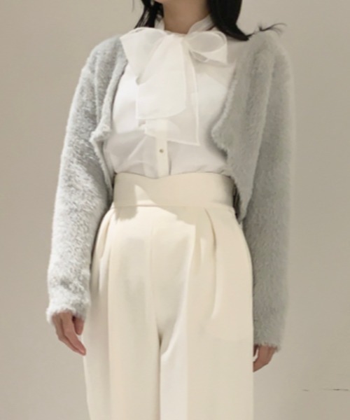 CELFORD（セルフォード）の「ファーライクニットボレロ（カーディガン