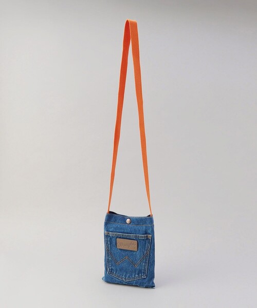 Wrangler(ラングラー)の「Wrangler/ラングラー MINI SHOULDER BAG / ミニショルダーバッグ / デニム / WA1007(ショルダーバッグ・レディース・ネイビー/ブルー・フリ-)」の6枚目の写真