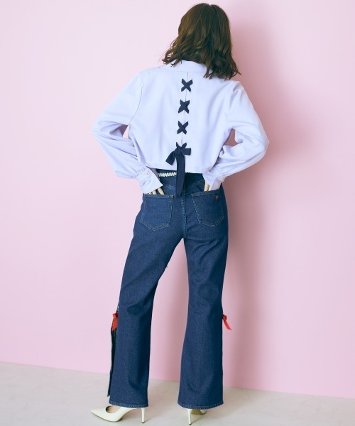 marun（マルン）の「＜大きいサイズ＞ 3wayスプリングコート marun（トレンチコート・レディース・パープル/ベージュ・LL/L/4L/3L/5L）」の9枚目の写真