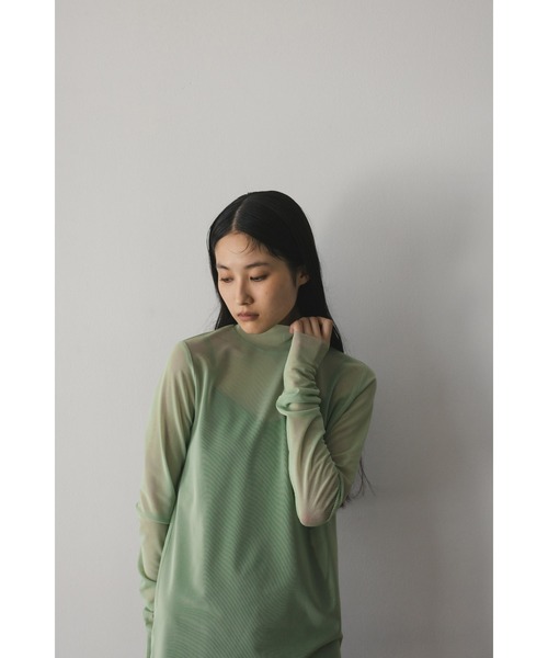 stylemixer スタイルミキサー　チュールシャーリングトップ　タンクトップ STYLEMIXER | チュールシャーリングトップ (タンクトップ ) |SHEL'TTER