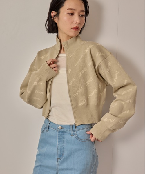 NERGY（ナージー）の「【UV】ジャガードニットジャケット（その他アウター・レディース・ブラック/ベージュ/イエロー・FREE）」の2枚目の写真