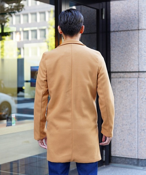 jiggys shop（ジギーズショップ）の「ウール混シングルコート チェスターコート（チェスターコート・メンズ・ネイビー/ブラック/ベージュ・MEDIUM/LARGE/X-LARGE）」の15枚目の写真