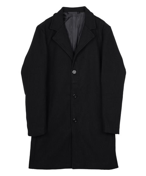 jiggys shop（ジギーズショップ）の「ウール混シングルコート チェスターコート（チェスターコート・メンズ・ネイビー/ブラック/ベージュ・MEDIUM/LARGE/X-LARGE）」の10枚目の写真