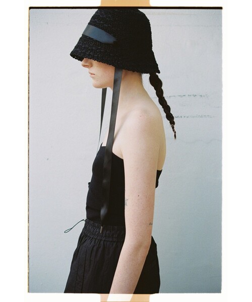 Ray BEAMS(レイビームス)の「リボン クロシェ ハット(ハット・レディース・ナチュラル/ブラック・ONE SIZE)」の6枚目の写真