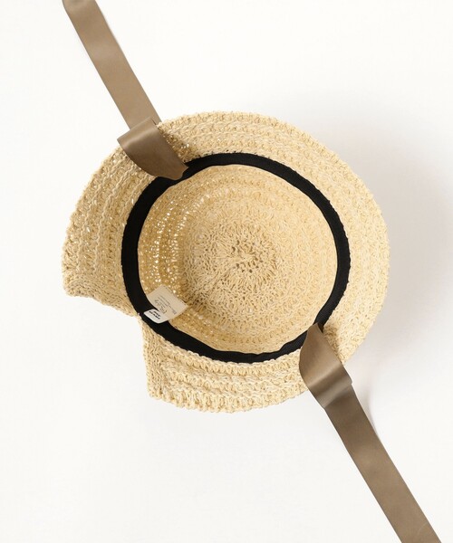 Ray BEAMS(レイビームス)の「リボン クロシェ ハット(ハット・レディース・ナチュラル/ブラック・ONE SIZE)」の12枚目の写真