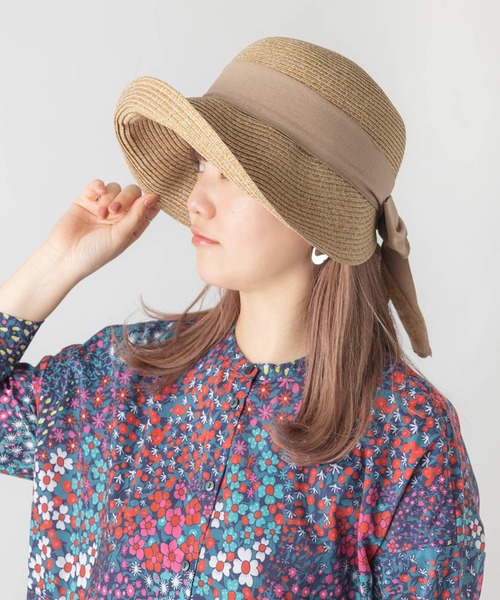 polka polka（ポルカポルカ）の「polka polka / ポルカポルカ ウォッシャブル 女優帽 ハット 434 277123 SDI（ハット・レディース・ベージュ/ナチュラル/ブラック・FREE）」の9枚目の写真