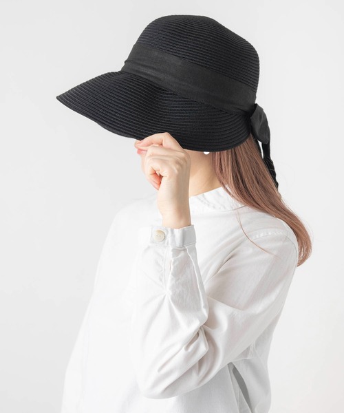 polka polka（ポルカポルカ）の「polka polka / ポルカポルカ ウォッシャブル 女優帽 ハット 434 277123 SDI（ハット・レディース・ベージュ/ナチュラル/ブラック・FREE）」の14枚目の写真