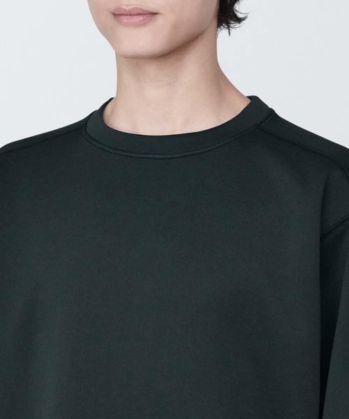 無印良品(ムジルシリョウヒン)の「〔MUJI WALKER〕紳士 UVカット乾きやすいスウェットシャツ(スウェット・メンズ・ダークグリーン/グレー系1/ブラック/オフホワイト・S/XL/L/M)」の14枚目の写真