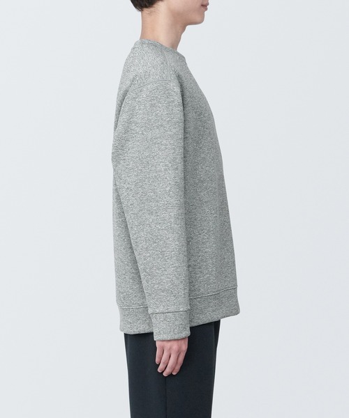 無印良品(ムジルシリョウヒン)の「〔MUJI WALKER〕紳士 UVカット乾きやすいスウェットシャツ(スウェット・メンズ・ダークグリーン/グレー系1/ブラック/オフホワイト・S/XL/L/M)」の18枚目の写真