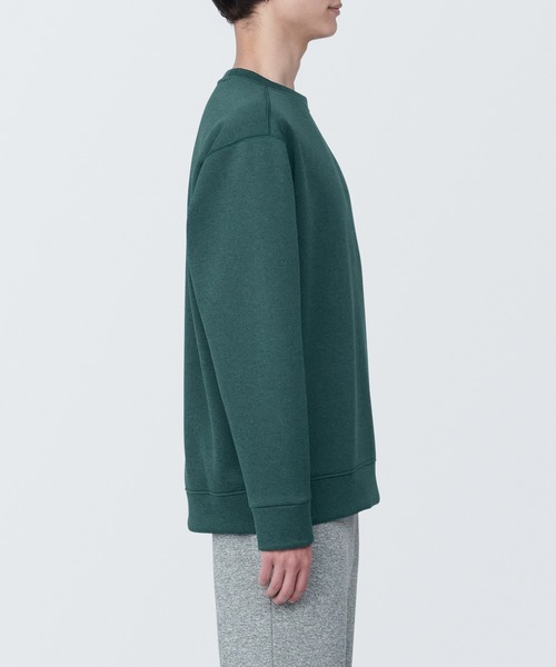 無印良品(ムジルシリョウヒン)の「〔MUJI WALKER〕紳士 UVカット乾きやすいスウェットシャツ(スウェット・メンズ・ダークグリーン/グレー系1/ブラック/オフホワイト・S/XL/L/M)」の12枚目の写真