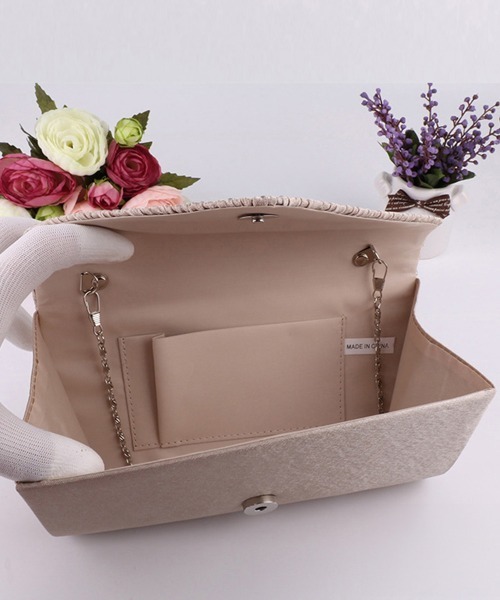 Miniministore(ミニミニストア)の「パーティーバッグ 結婚式 クラッチバッグ(クラッチバッグ・レディース・ゴールド/シルバー/ベージュ/ブラック・FREE)」の9枚目の写真