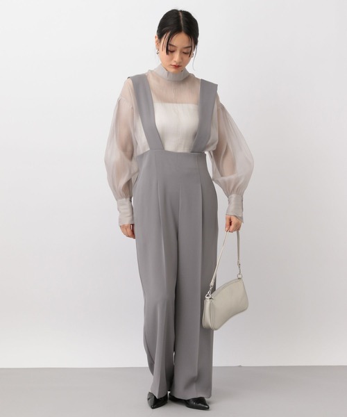 A part by(アパートバイ)の「シアースタンドブラウス(シャツ/ブラウス・レディース・グレー系その他/ピンク系その他・FREE)」の3枚目の写真