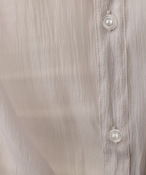 A part by(アパートバイ)の「シアースタンドブラウス(シャツ/ブラウス・レディース・グレー系その他/ピンク系その他・FREE)」の12枚目の写真