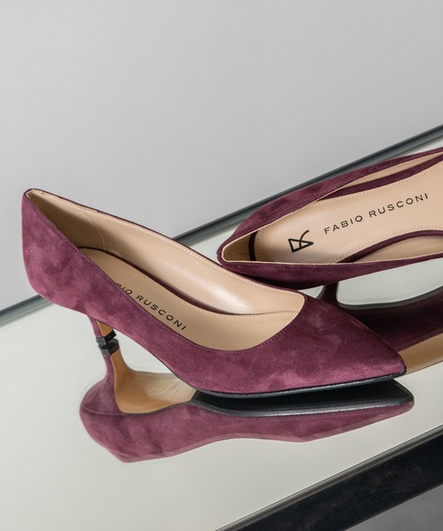 FABIO RUSCONI（ファビオルスコーニ）の「【FABIO RUSCONI】ポインテッドトウミドルヒールパンプス(F41130)（パンプス・レディース・ブラック/ライトグレー/ブラック系その他/ブラック系その他2/グレー系その他/ボルドー・37/36/39/38/35）」の6枚目の写真