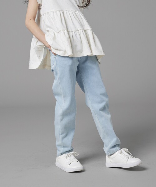 COMME CA ISM(コムサイズム)の「のびのび パンツ(その他パンツ・キッズ・ブラック/オリーブ/ライトインディゴブルー・100cm/110cm/120cm/130cm/140cm/150cm)」の1枚目の写真